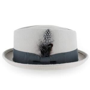 6311 Belfry Crushable Porkpie, Small, Silver Belly